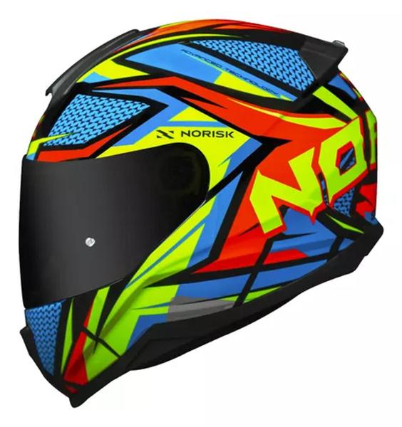 Imagem de Capacete Norisk Razor Sharp BLK Hv/YLw/Hv-Org