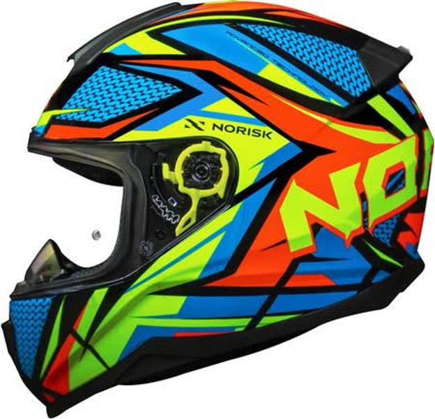 Imagem de Capacete Norisk Razor Sharp BLK Hv/YLw/Hv-Org