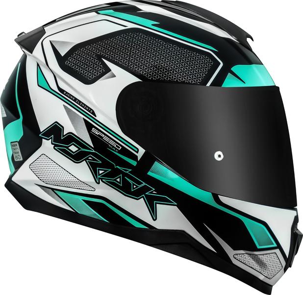 Imagem de Capacete Norisk Razor Speedmax Preto Verde Branco 60/L