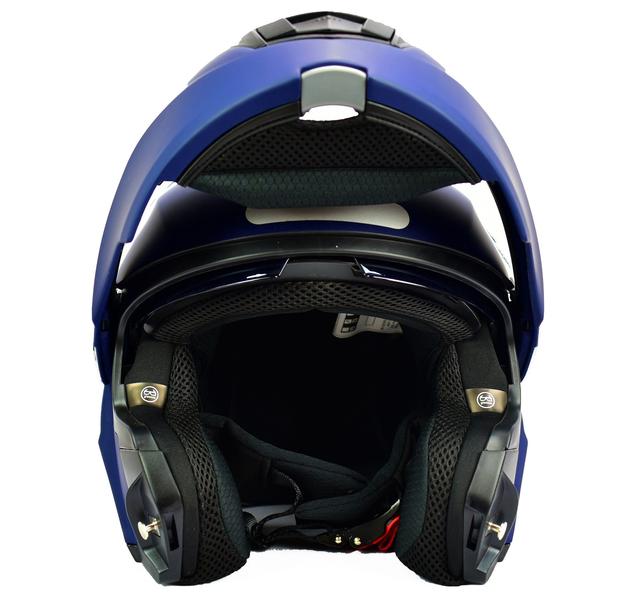 Imagem de Capacete Norisk Robocop Articulado Escamoteável Motion Azul 