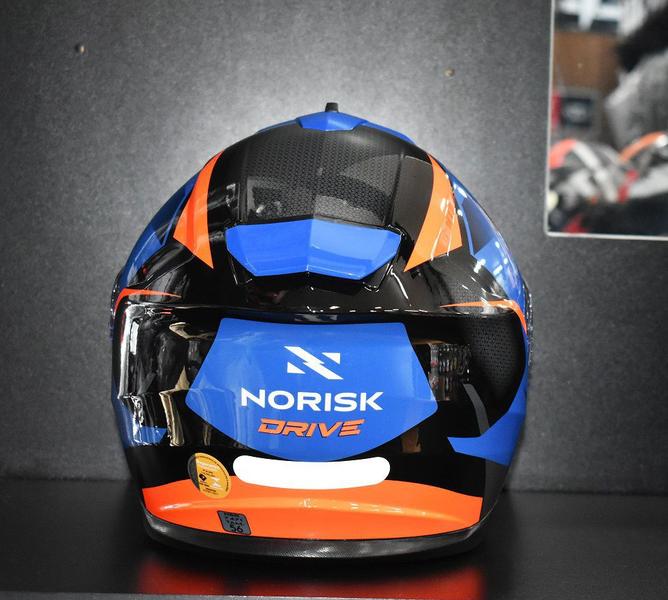 Imagem de Capacete Norisk Strada Drive Azul Laranja Cinza