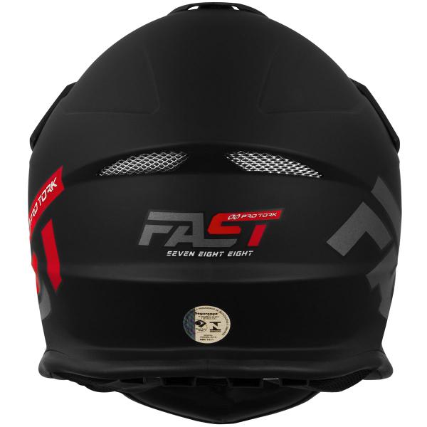 Imagem de Capacete Off Road Piloto Motocross Trilha Enduro Fast 788 Solid Pro Tork Esportivo Fechado Masculino Feminino + Nota Fiscal