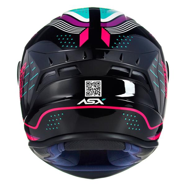 Imagem de Capacete Original Asx Draken Cougar Brilho Pink Tiffany