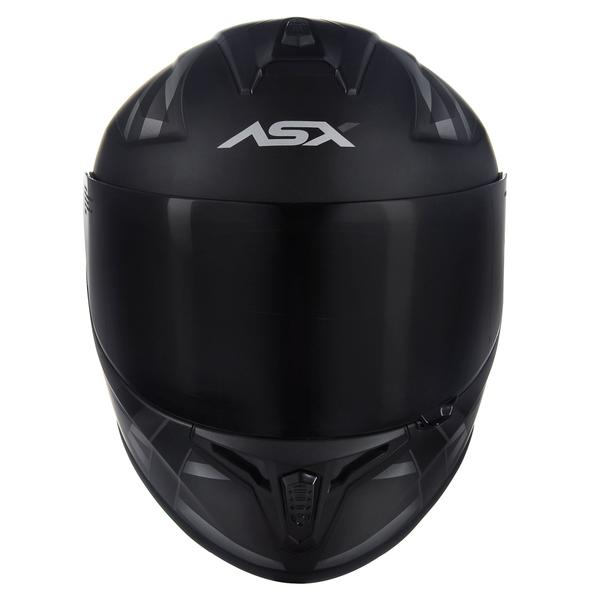 Imagem de Capacete Original Asx Draken Uk Fosco Preto Cinza