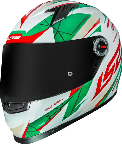 Imagem de Capacete Original Ls2 Ff358 Draze Lançamento Branco Vermelho