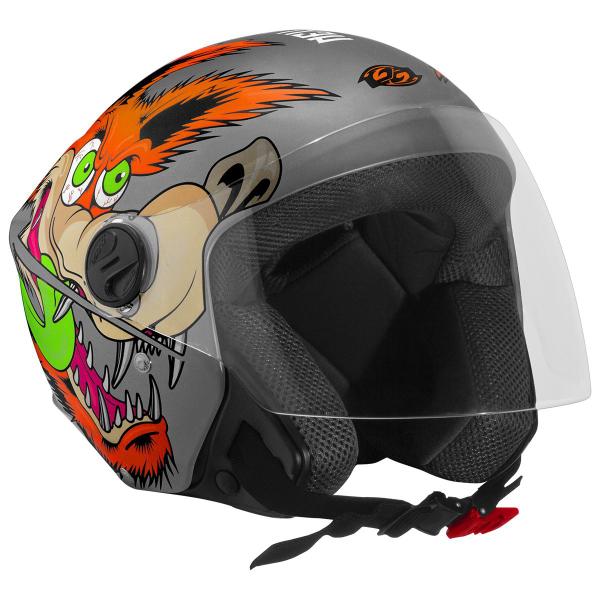 Imagem de Capacete Para Moto Aberto Personalizado New Liberty Pro Tork Coyote Fosco Masculino Feminino