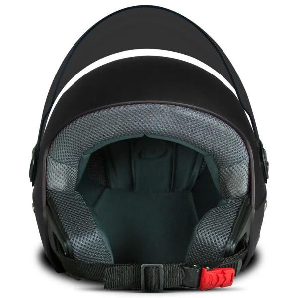 Imagem de Capacete Para Moto Aberto Protork New Liberty Three Preto Tamanho 60