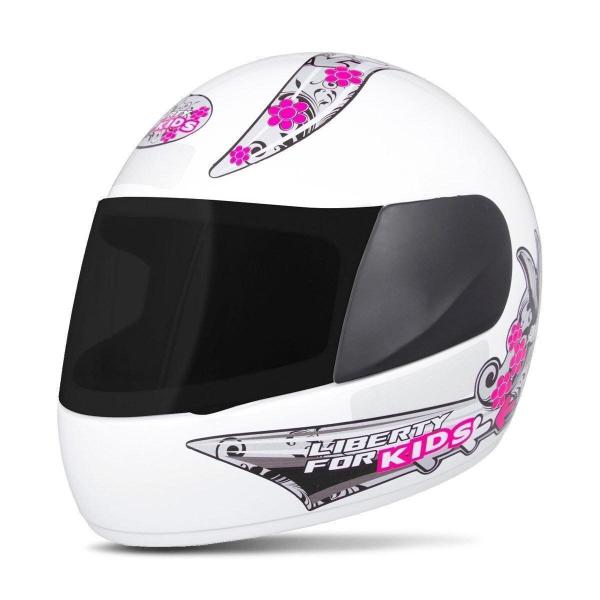 Imagem de Capacete Para Moto Fechado Infantil Pro Tork Liberty Four Kids com Viseira Fumê