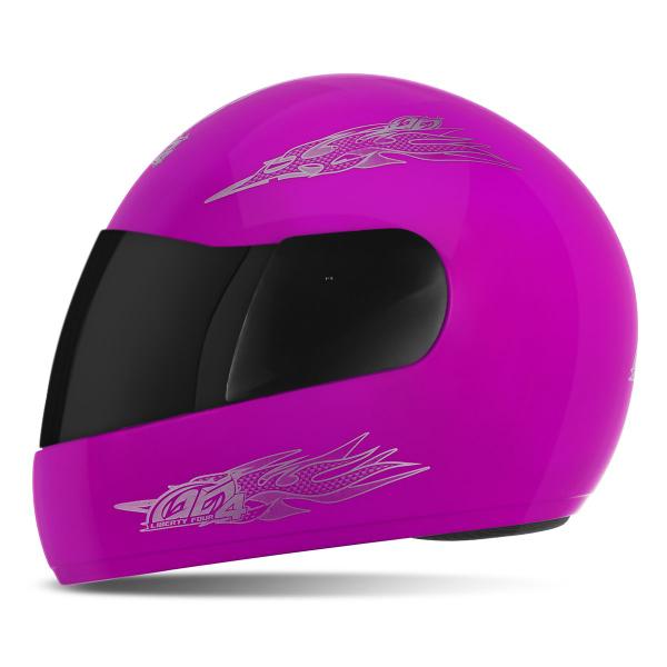 Imagem de Capacete Para Moto Fechado Masculino Feminino Viseira Fumê