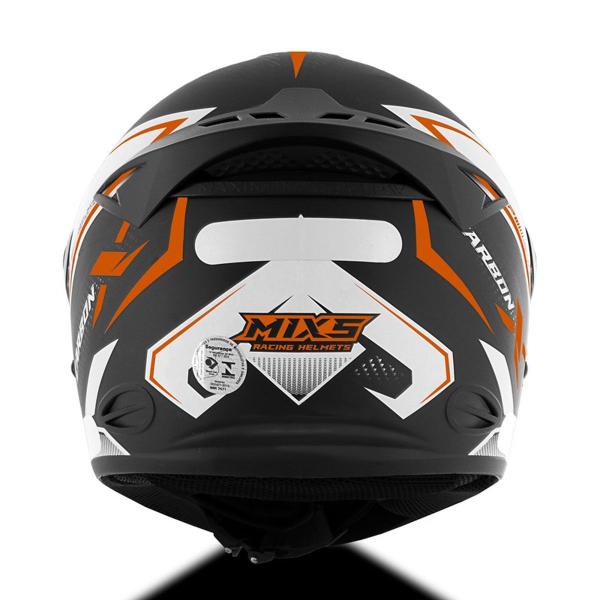 Imagem de Capacete Para Moto Fechado Mixs Mx2 Carbon Pro Tork Fosco Masculino Feminino Viseira Cristal