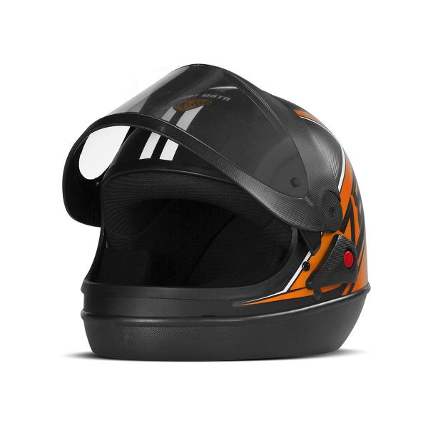 Imagem de Capacete Para Moto Fechado San Marino Feminino Masculino Pro Tork Super Sport Moto Fosco Branco