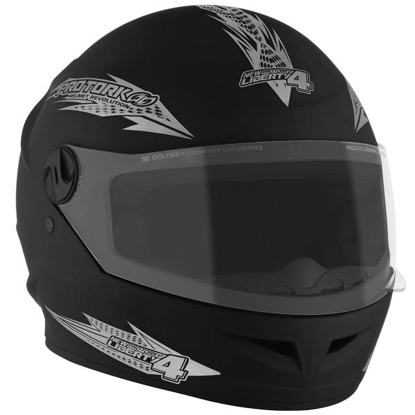 Imagem de Capacete Para Moto Integral Fechado Pro Tork New Liberty 4 Masculino Feminino Viseira Cristal