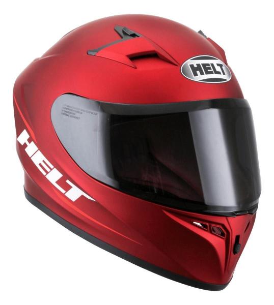 Imagem de Capacete Para Moto Integral Helt Polar Vermelho Fosco