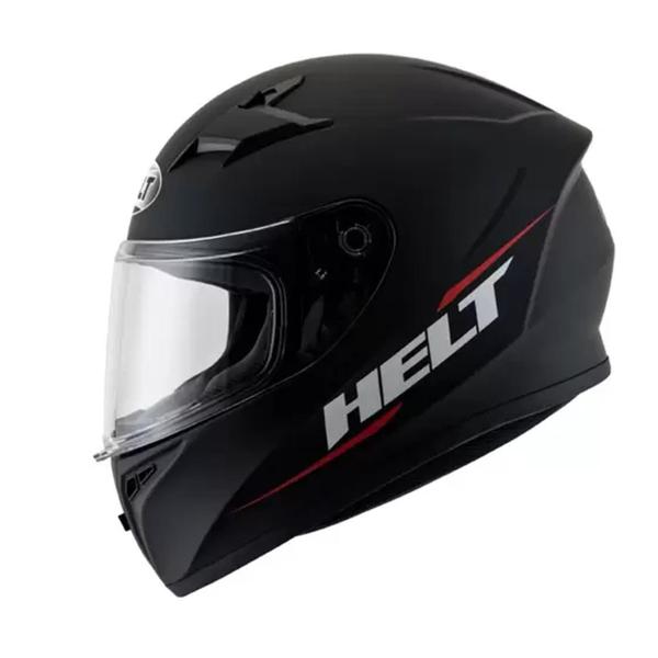 Imagem de Capacete Para Moto Integral Helt Street Polar Preto tamanho 62