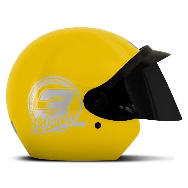 Imagem de Capacete Para Moto Urbano Aberto Feminino Masculino Liberty Three 3 Pro Tork Com Viseira Fumê