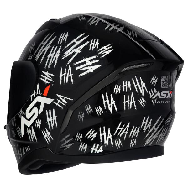 Imagem de Capacete Para Motociclista HAHA Novo Axxis ASX City Fun + Viseira Fumê Extra 