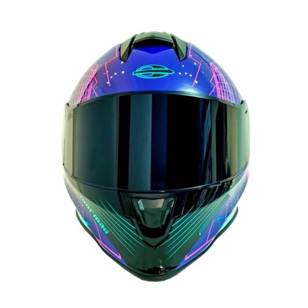 Imagem de Capacete Para Motociclista Mormaii M1 Starry Roxo Pink