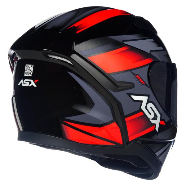 Imagem de Capacete Para Motociclista Novo ASX City Start Feminino Masculino Esportivo