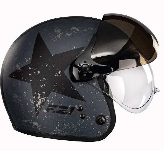 Imagem de Capacete Peels F21 Old Tank Preto Chumbo Fosco