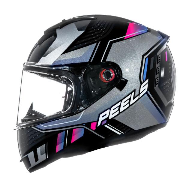 Imagem de Capacete Peels Icon Force Preto e Cyber