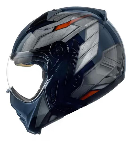 Imagem de Capacete PEELS mirage STEEL AZUL/ LARANJA 60