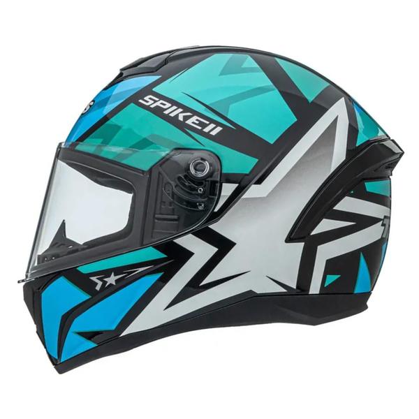 Imagem de Capacete Peels Spike II 1ST Preto Verde Água