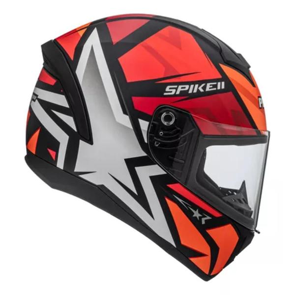 Imagem de Capacete Peels Spike II 1St Preto Vermelho