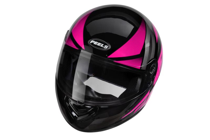 Imagem de Capacete Peels Spike Maxi Preto e rosa