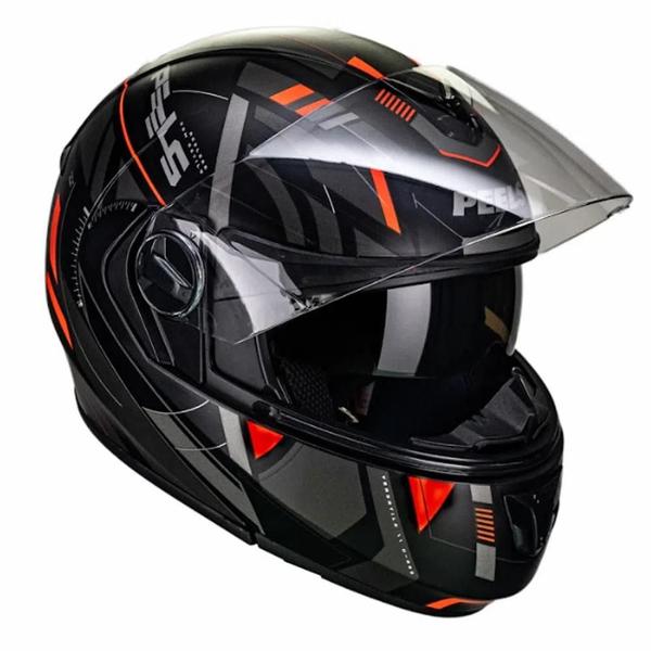 Imagem de Capacete Peels Urban 2 Dynamic Preto Fosco Vermelho