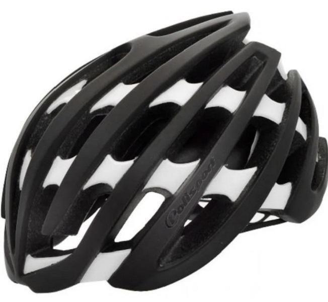 Imagem de Capacete Polisport Light Road M 55 A 58Cm Preto Com Branco