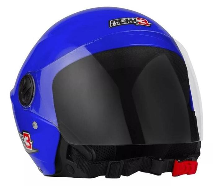 Imagem de Capacete pro tork azul liso moto aberto qualidade top premium xopenx