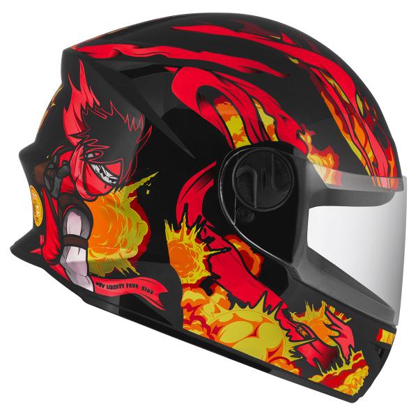 Imagem de Capacete Pro Tork Liberty Kids Combustion Infantil Fechado Moto