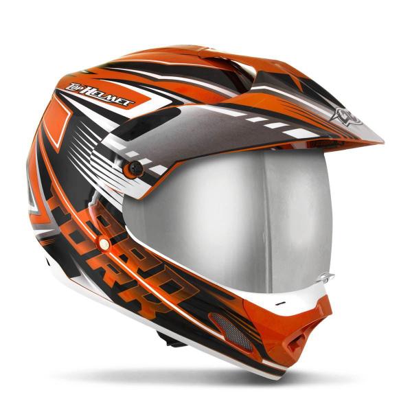 Imagem de Capacete Pro Tork Th1 Vision Adventure Vis. Cromada