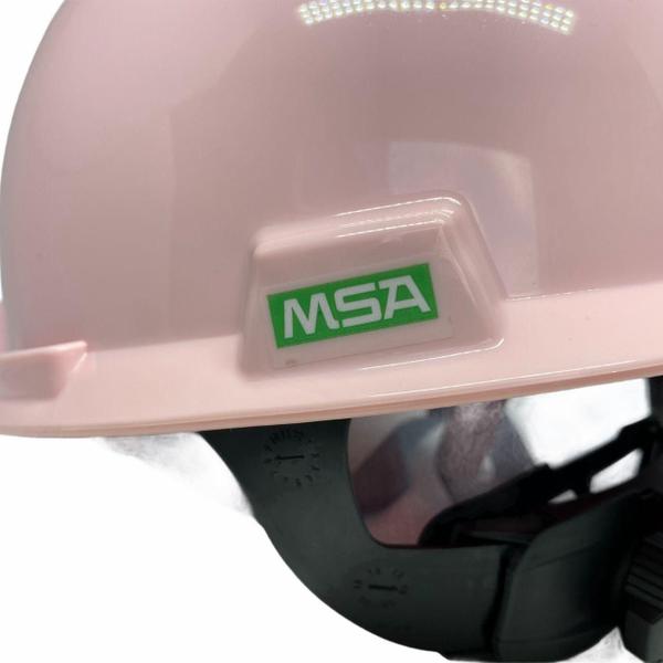 Imagem de Capacete Proteção Segurança Rosa Ideal para Obras Arquiteta