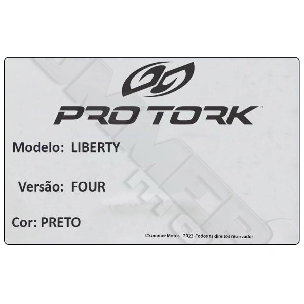 Imagem de Capacete Protork Liberty Four Preto