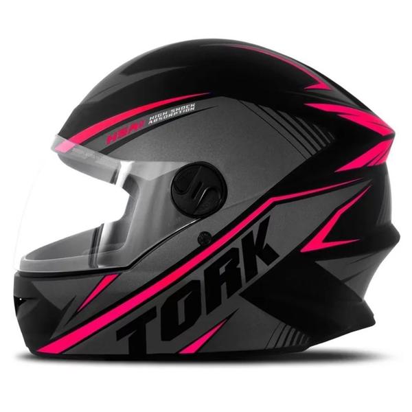 Imagem de Capacete R8 Preto e Rosa Tamanho 60 Pro Tork - CAP-569CZRS