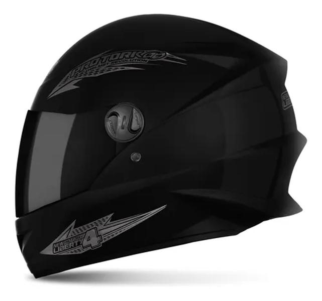 Imagem de Capacete R8 Unissex Moto Fechado Black Viseira Fumê New Liberty Four 4 Lançamento Viseira Fumê