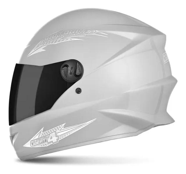 Imagem de Capacete R8 Unissex Moto Fechado Black Viseira Fumê New Liberty Four 4 Lançamento Viseira Fumê