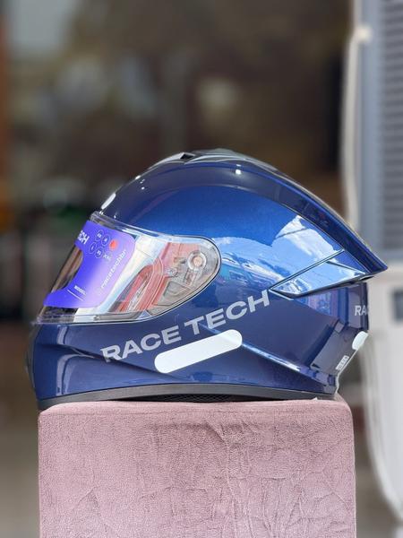 Capacete race tech hit monocolor blue