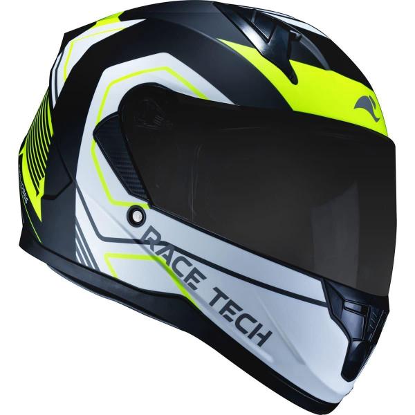 Imagem de Capacete Race Tech Sector Exilio Fosco Preto E Amarelo Tama