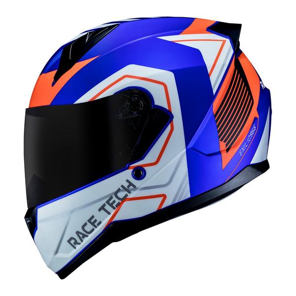 Imagem de Capacete Race Tech Sector Exilio Matte Blue Orange