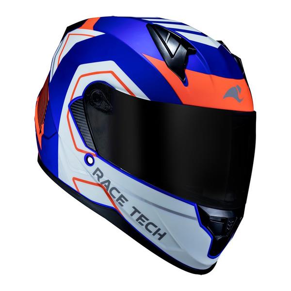 Imagem de Capacete Race Tech Sector Exilio Matte Blue Orange