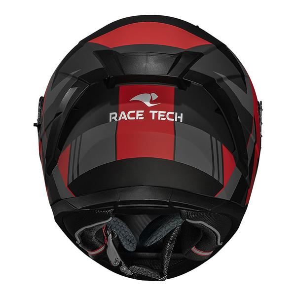 Imagem de Capacete Race Tech Volt Abstrak Preto e Vermelho Fosco