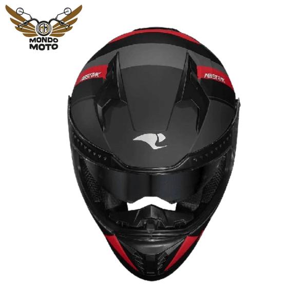 Imagem de Capacete race tech volt abstrak preto fosco/vermelho n62/xl óculos interno