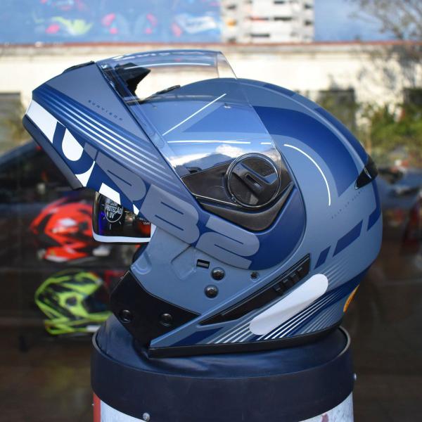 Imagem de Capacete Robocop Aberto Peels U-RB2 Club Cinza Moto Óculos