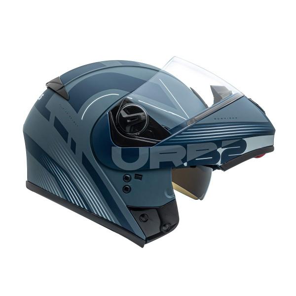 Imagem de Capacete Robocop Aberto Peels U-RB2 Club Cinza Moto Óculos