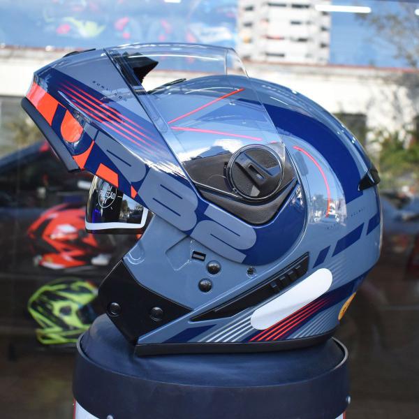 Imagem de Capacete Robocop Aberto Peels U-RB2 Club Vermelho Moto Óculo