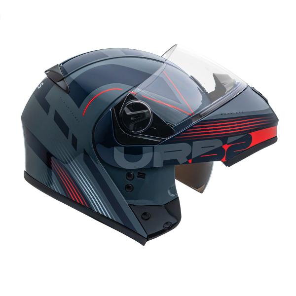 Imagem de Capacete Robocop Aberto Peels U-RB2 Club Vermelho Moto Óculo