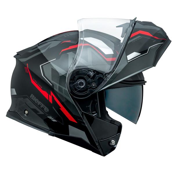 Imagem de Capacete Robocop Moto Bieffe B-Dynamic Attractie Vermelho