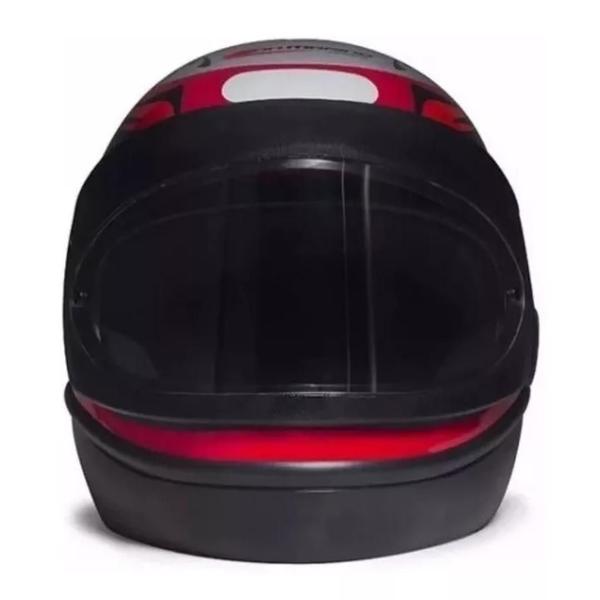 Imagem de Capacete San Marino Automático Vermelho Mais Narigueira Big Viseira Extra